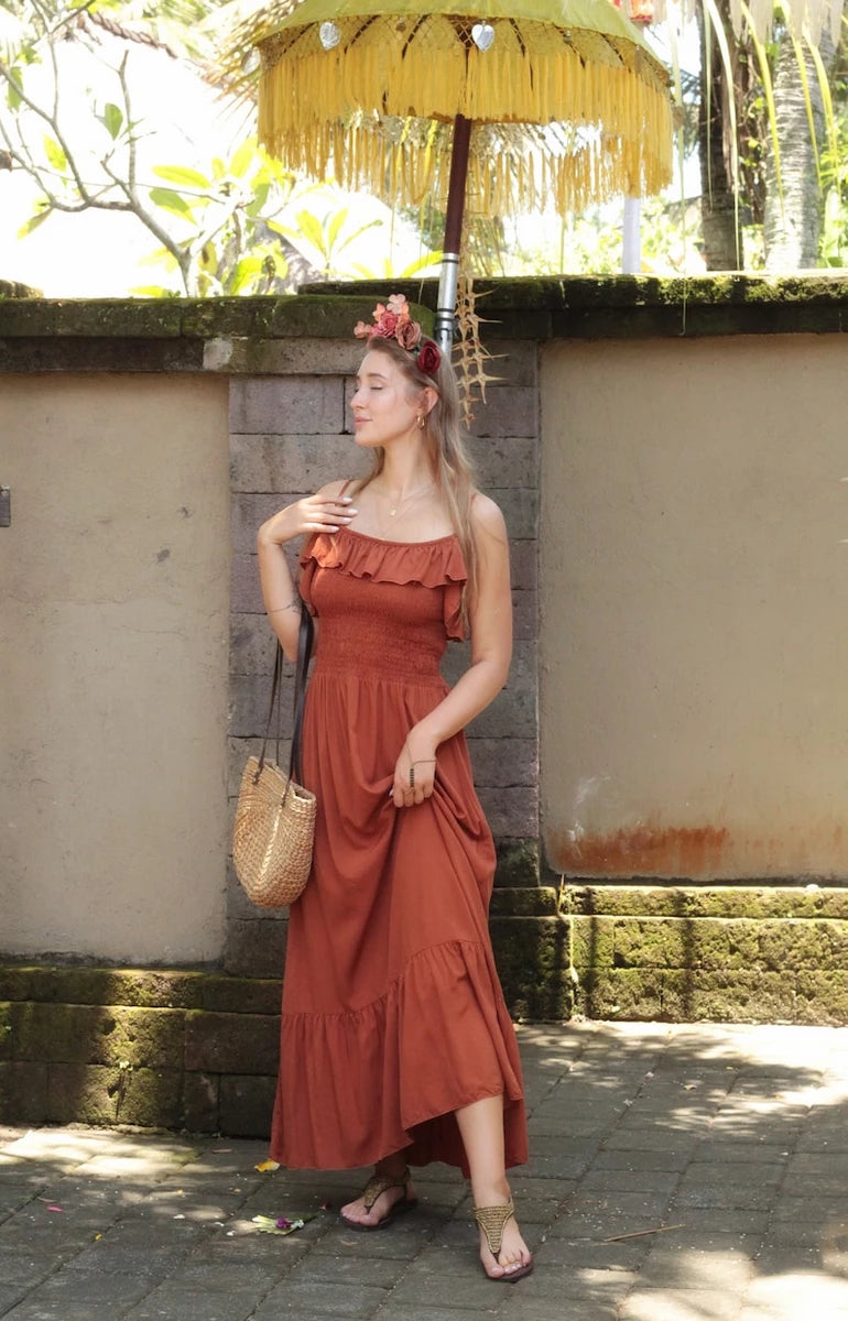 elegant terracotta dresses